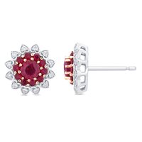 Orecchini Fanton Gioielli Donna in Oro Rubino 1.20 Ct OROR-145-52 - OROR-145-52